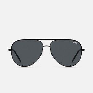 QUAY High Key sunglasses. Black Frame / Smoke Polarized Lens